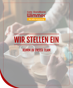 Jobangebot | Cafe Konditorei Wimmer in Timelkam
